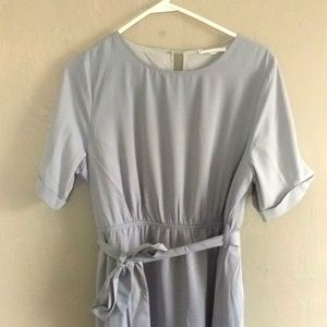 Dusty blue maxi dress